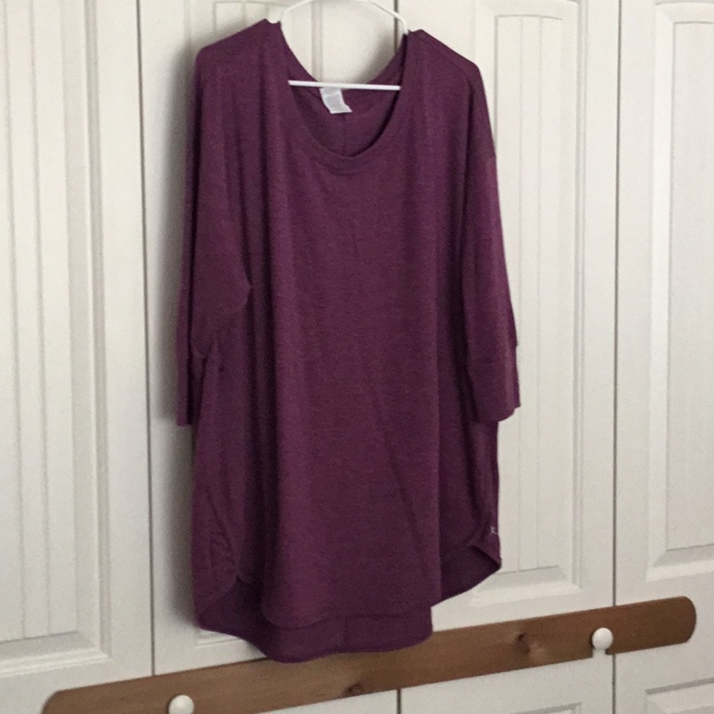 DANSKIN NOW 3/4 sleeve super soft shirt, size 2X